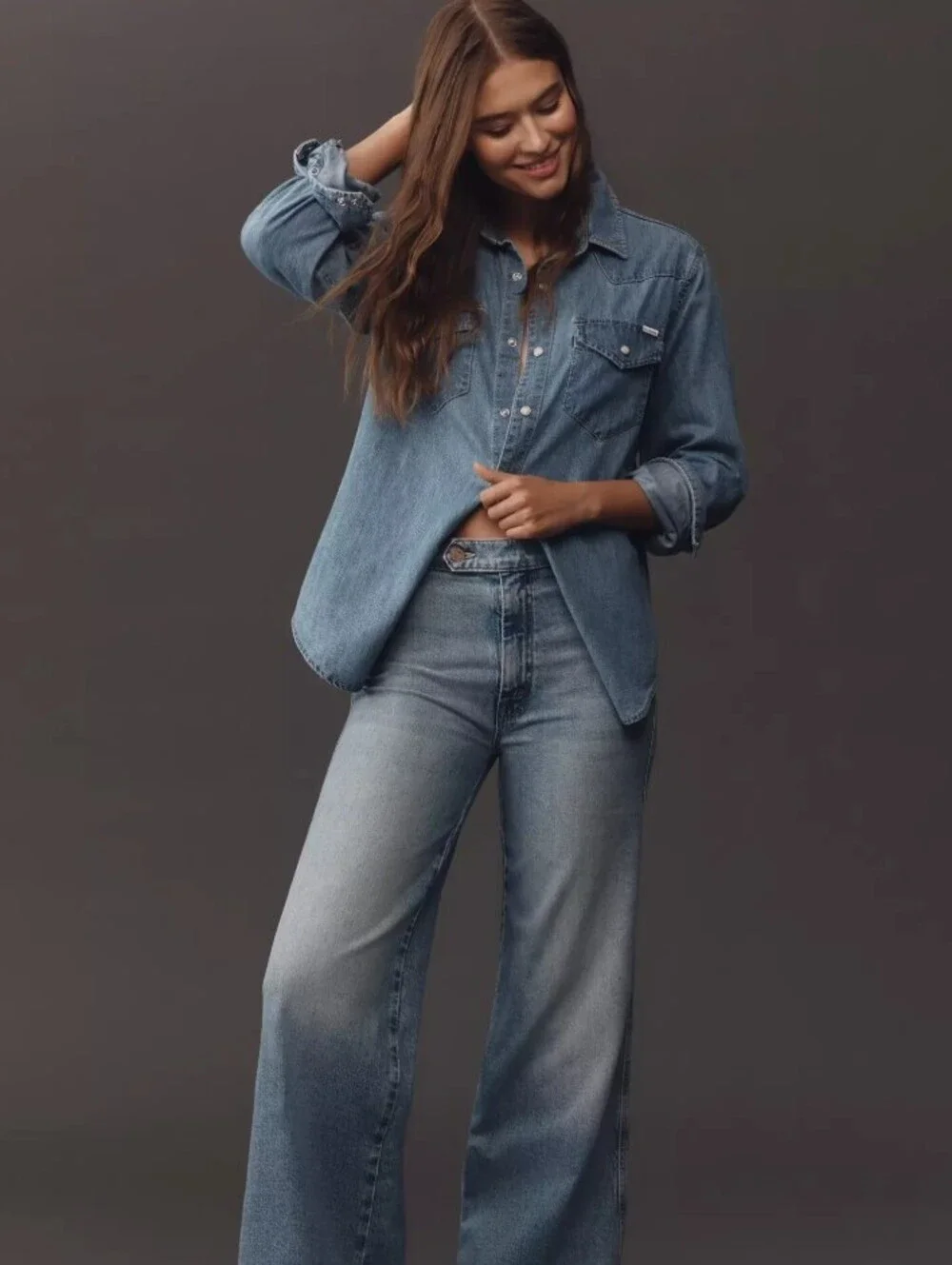 MOTHER The Tab Roller Skimp High-Rise Flare Jeans - Size - 30 - New with Tags